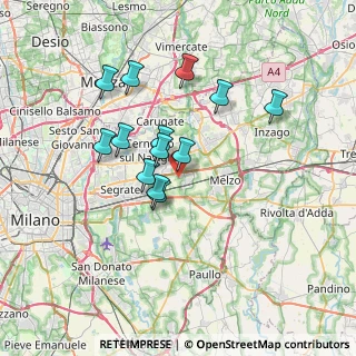 Mappa Via Puglia, 20060 Vignate MI, Italia (5.91615)