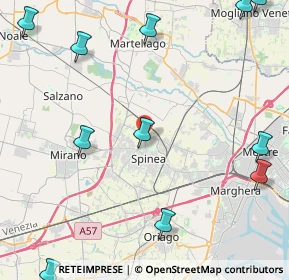 Mappa Via Massimo D'Azeglio, 30038 Spinea VE, Italia (6.44167)