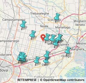 Mappa Via Bollati, 30035 Mirano VE, Italia (7.75353)