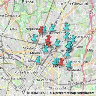 Mappa Viale delle Rimembranze di Greco, 20125 Milano MI, Italia (1.58053)