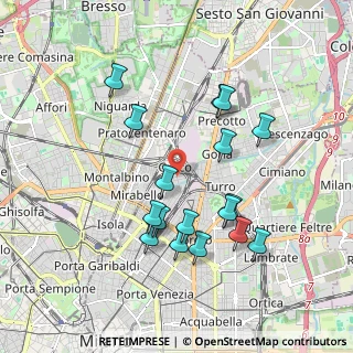 Mappa Viale delle Rimembranze di Greco, 20125 Milano MI, Italia (1.82118)