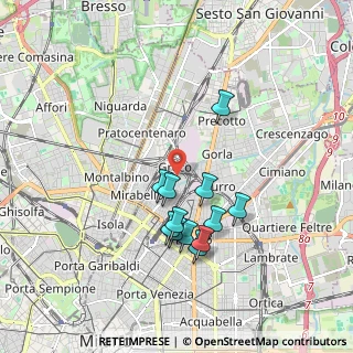 Mappa Viale delle Rimembranze di Greco, 20125 Milano MI, Italia (1.59)