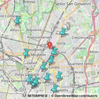 Mappa Viale delle Rimembranze di Greco, 20125 Milano MI, Italia (2.74385)