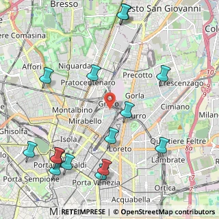 Mappa Viale delle Rimembranze di Greco, 20125 Milano MI, Italia (2.706)