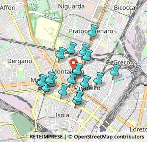 Mappa Via Laurana, 20159 Milano MI, Italia (0.6915)