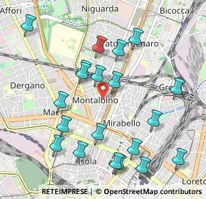 Mappa Via Laurana, 20159 Milano MI, Italia (1.0875)