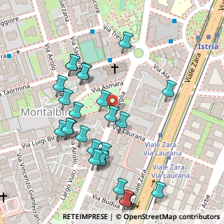 Mappa Via Laurana, 20159 Milano MI, Italia (0.11154)