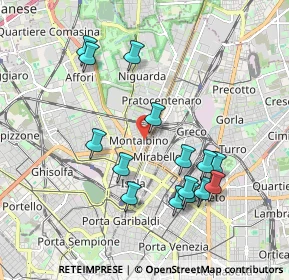 Mappa Via Laurana, 20159 Milano MI, Italia (1.90533)