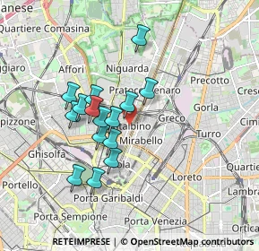 Mappa Via Laurana, 20159 Milano MI, Italia (1.44133)