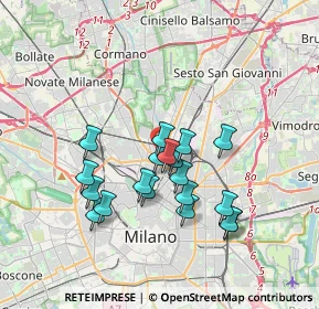 Mappa Via Laurana, 20159 Milano MI, Italia (3.07316)