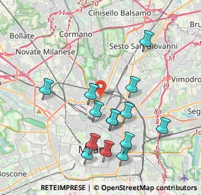 Mappa Via Laurana, 20159 Milano MI, Italia (3.80857)