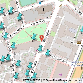 Mappa Via Laurana, 20159 Milano MI, Italia (0.1216)