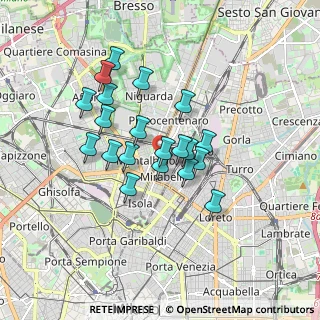 Mappa Via Scipio Slataper, 20125 Milano MI, Italia (1.402)