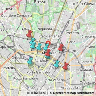 Mappa Via Scipio Slataper, 20125 Milano MI, Italia (1.53909)