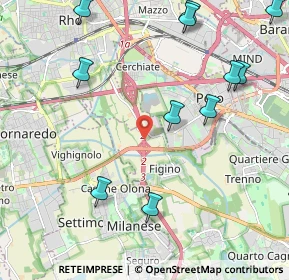 Mappa E35, 20153 Milano MI, Italia (2.74333)