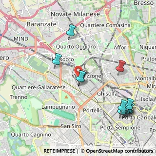 Mappa Via Varesina, 20156 Milano MI, Italia (2.39727)