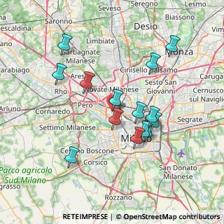 Mappa Via Varesina, 20156 Milano MI, Italia (6.93571)
