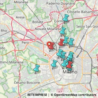 Mappa Via Varesina, 20156 Milano MI, Italia (3.69706)