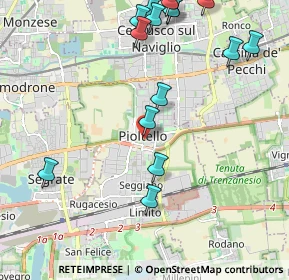 Mappa Via Guglielmo Marconi, 20096 Pioltello MI, Italia (2.52267)