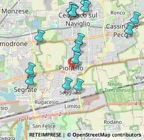 Mappa Via Guglielmo Marconi, 20096 Pioltello MI, Italia (2.23733)