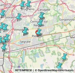Mappa Via Guglielmo Marconi, 20096 Pioltello MI, Italia (5.887)