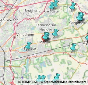 Mappa Via Guglielmo Marconi, 20096 Pioltello MI, Italia (5.548)
