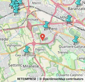 Mappa Via Archimede, 20016 Pero MI, Italia (3.59118)