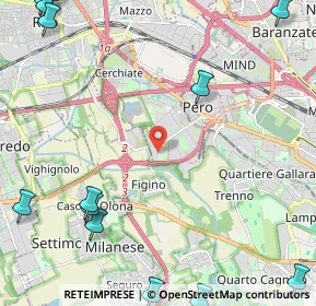 Mappa Via Archimede, 20016 Pero MI, Italia (3.63231)