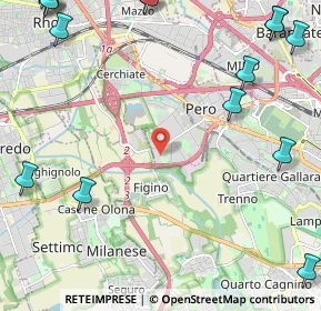Mappa Via Archimede, 20016 Pero MI, Italia (3.64941)