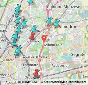 Mappa A51, 20134 Milano MI, Italia (2.61222)