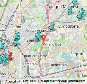 Mappa A51, 20134 Milano MI, Italia (3.11333)
