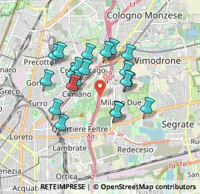 Mappa A51, 20134 Milano MI, Italia (1.4635)