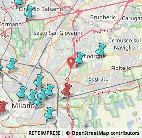 Mappa A51, 20134 Milano MI, Italia (6.11529)