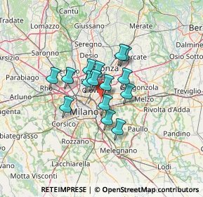 Mappa A51, 20134 Milano MI, Italia (8.48667)