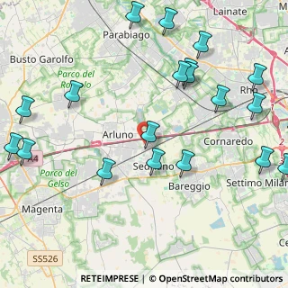 Mappa Via per Cascina Scaravella, 20018 Sedriano MI, Italia (5.5375)