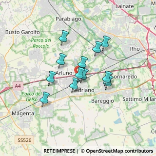 Mappa Via per Cascina Scaravella, 20018 Sedriano MI, Italia (2.65)