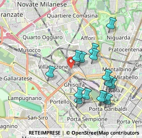 Mappa Studi televisivi di TeleLombardia, 20158 Milano MI, Italia (1.87067)