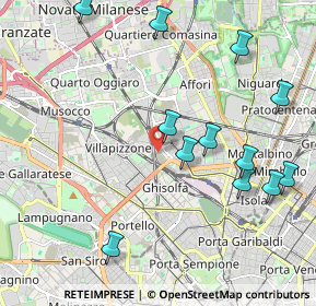 Mappa Studi televisivi di TeleLombardia, 20158 Milano MI, Italia (2.33583)