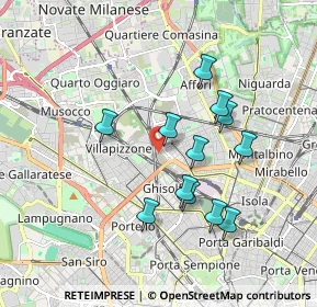 Mappa Studi televisivi di TeleLombardia, 20158 Milano MI, Italia (1.62833)