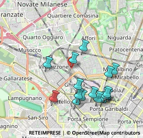 Mappa Studi televisivi di TeleLombardia, 20158 Milano MI, Italia (1.94938)