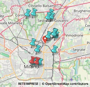Mappa Via Privata Grado, 20125 Milano MI, Italia (3.05944)