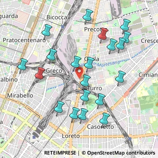 Mappa Via Grado, 20125 Milano MI, Italia (1.0905)