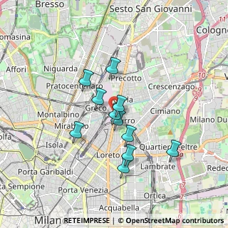 Mappa Via Privata Grado, 20125 Milano MI, Italia (1.38091)