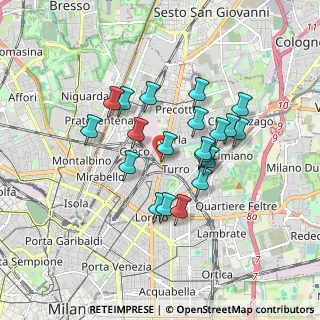 Mappa Via Privata Grado, 20125 Milano MI, Italia (1.4535)