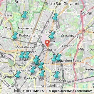 Mappa Via Privata Chioggia, 20125 Milano MI, Italia (2.48867)
