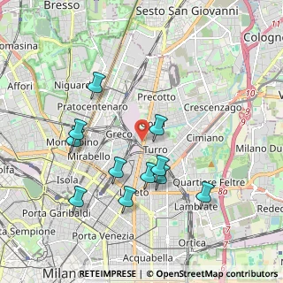 Mappa Via Privata Grado, 20125 Milano MI, Italia (1.86909)