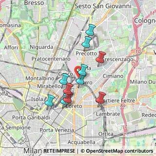 Mappa Via Grado, 20125 Milano MI, Italia (1.46273)