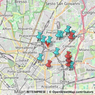 Mappa Via Privata Grado, 20125 Milano MI, Italia (1.69688)