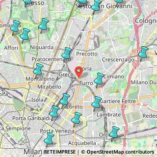 Mappa Via Privata Chioggia, 20125 Milano MI, Italia (3.302)