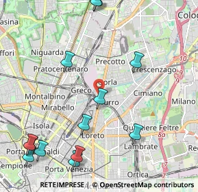 Mappa Via Privata Grado, 20125 Milano MI, Italia (2.72077)